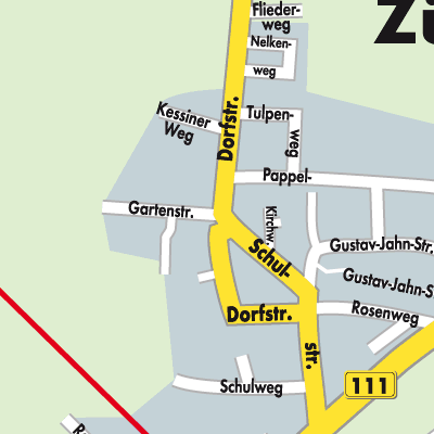 Stadtplan Züssow