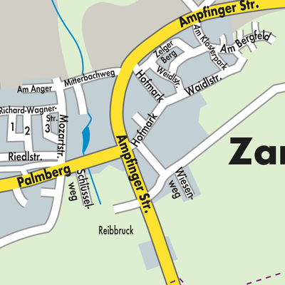 Stadtplan Zangberg