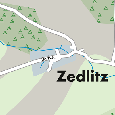 Stadtplan Zedlitz