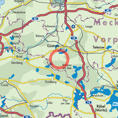 Landkarte Zehna