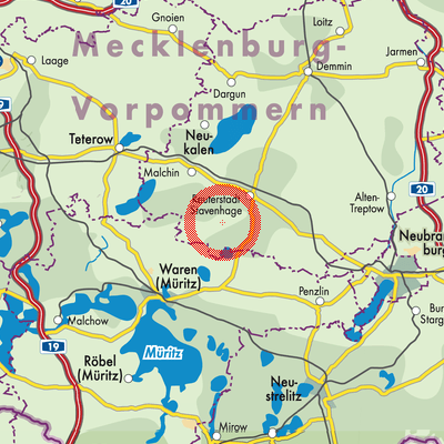 Landkarte Zettemin
