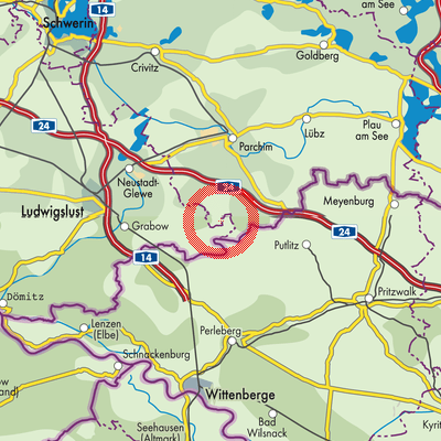 Landkarte Ziegendorf