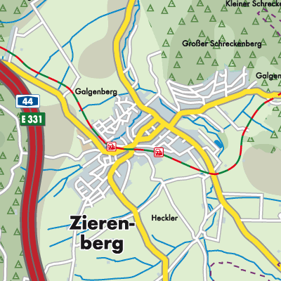 Übersichtsplan Zierenberg