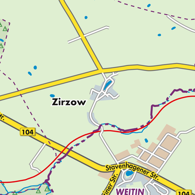 Übersichtsplan Zirzow
