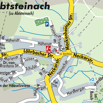 Stadtplan Abtsteinach