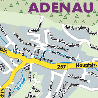 Stadtplan Adenau