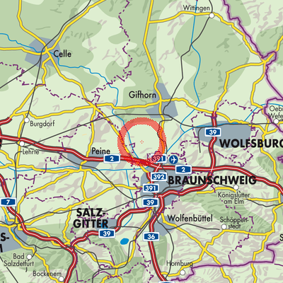 Landkarte Adenbüttel
