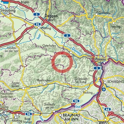 Landkarte Aidenbach