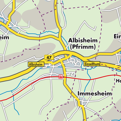 Übersichtsplan Albisheim (Pfrimm)
