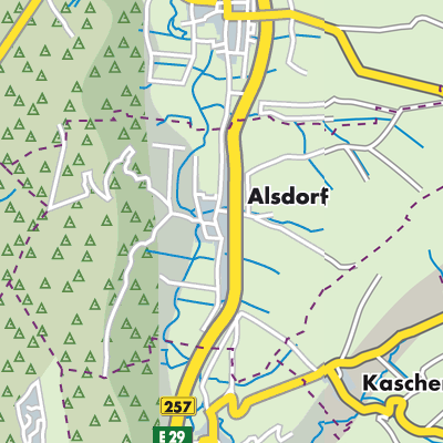 Übersichtsplan Alsdorf
