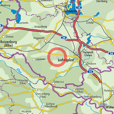 Landkarte Alt Krenzlin