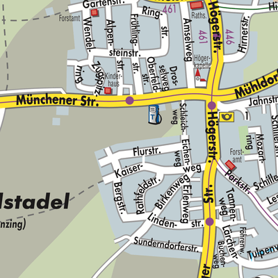 Stadtplan Anzing