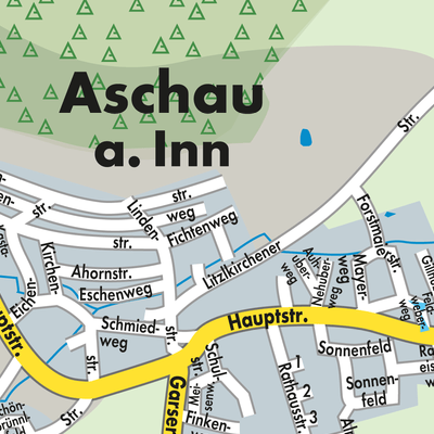 Stadtplan Aschau am Inn