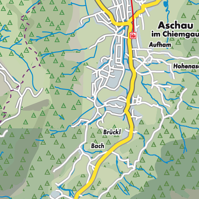 Übersichtsplan Aschau im Chiemgau