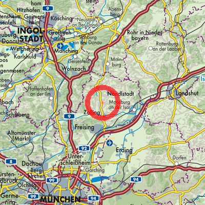 Landkarte Attenkirchen