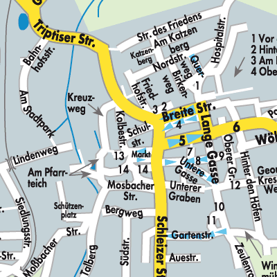 Stadtplan Auma-Weidatal