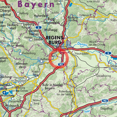 Landkarte Bad Abbach