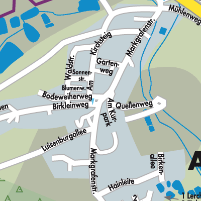 Stadtplan Bad Alexandersbad
