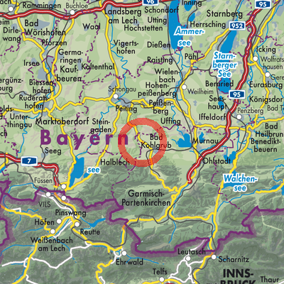 Landkarte Bad Bayersoien