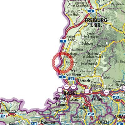 Landkarte Bad Bellingen