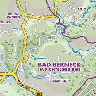 Übersichtsplan Bad Berneck im Fichtelgebirge