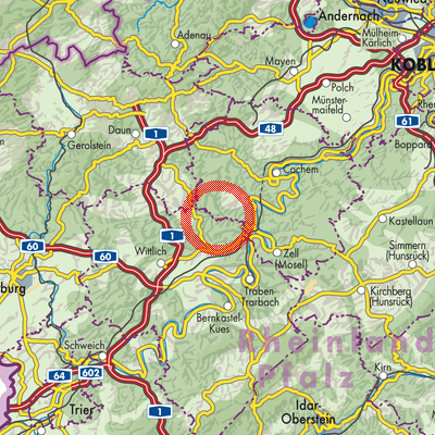 Landkarte Bad Bertrich