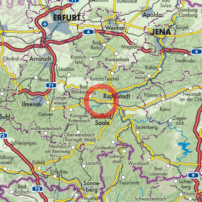 Landkarte Bad Blankenburg