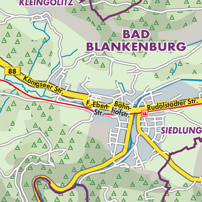 Übersichtsplan Bad Blankenburg