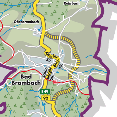 Übersichtsplan Bad Brambach