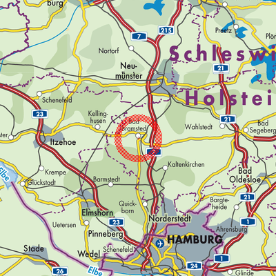 Landkarte Bad Bramstedt