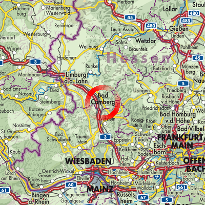 Landkarte Bad Camberg