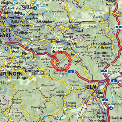 Landkarte Bad Ditzenbach