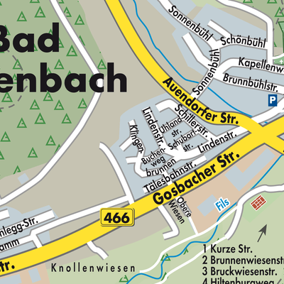 Stadtplan Bad Ditzenbach