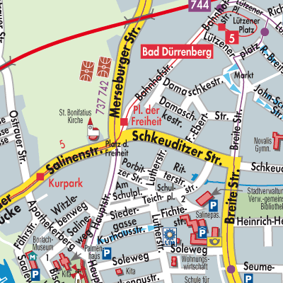 Stadtplan Bad Dürrenberg