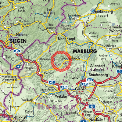 Landkarte Bad Endbach