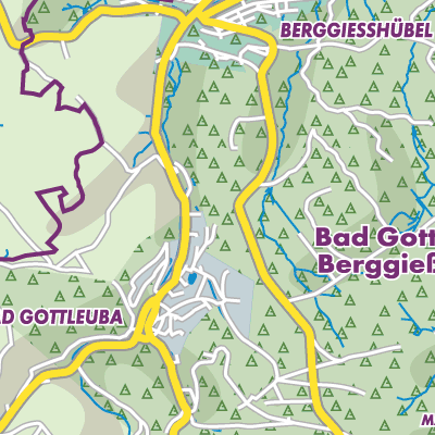 Übersichtsplan Bad Gottleuba-Berggießhübel