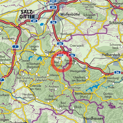 Landkarte Bad Harzburg