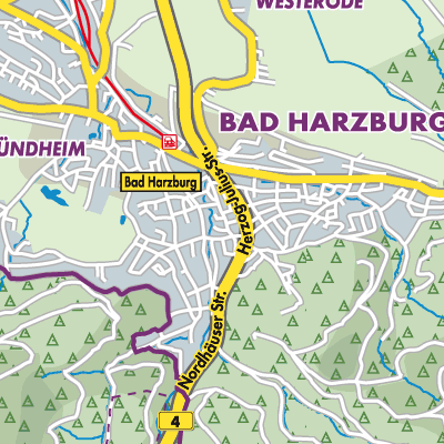 Übersichtsplan Bad Harzburg