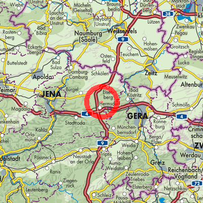Landkarte Bad Klosterlausnitz