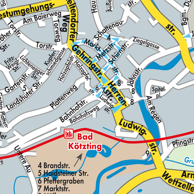 Stadtplan Bad Kötzting