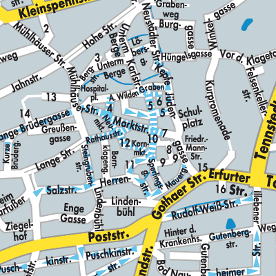 Stadtplan Bad Langensalza