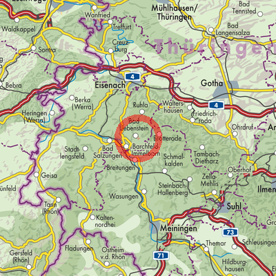 Landkarte Bad Liebenstein