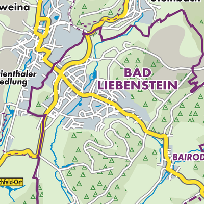 Übersichtsplan Bad Liebenstein