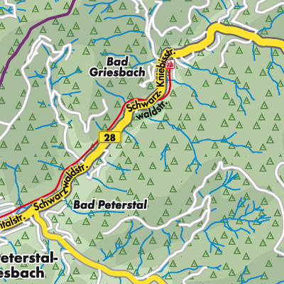 Übersichtsplan Bad Peterstal-Griesbach