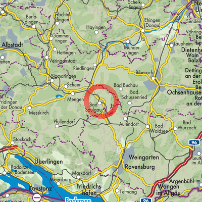 Landkarte Bad Saulgau