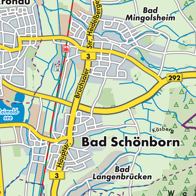 Übersichtsplan Bad Schönborn