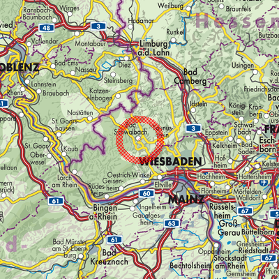 Landkarte Bad Schwalbach
