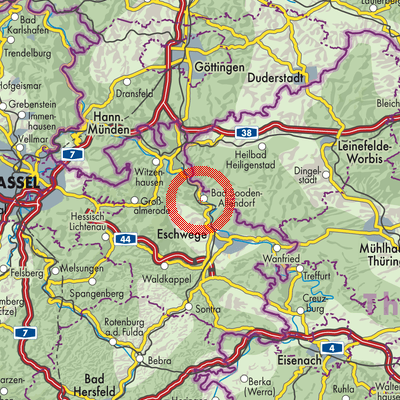 Landkarte Bad Sooden-Allendorf
