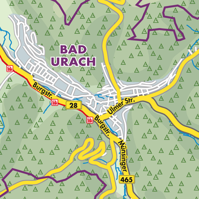 Übersichtsplan Bad Urach
