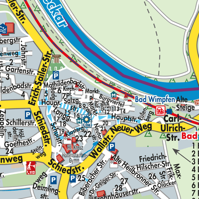 Stadtplan Bad Wimpfen